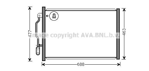 AVA QUALITY COOLING Kondensators, Gaisa kond. sistēma MS5605